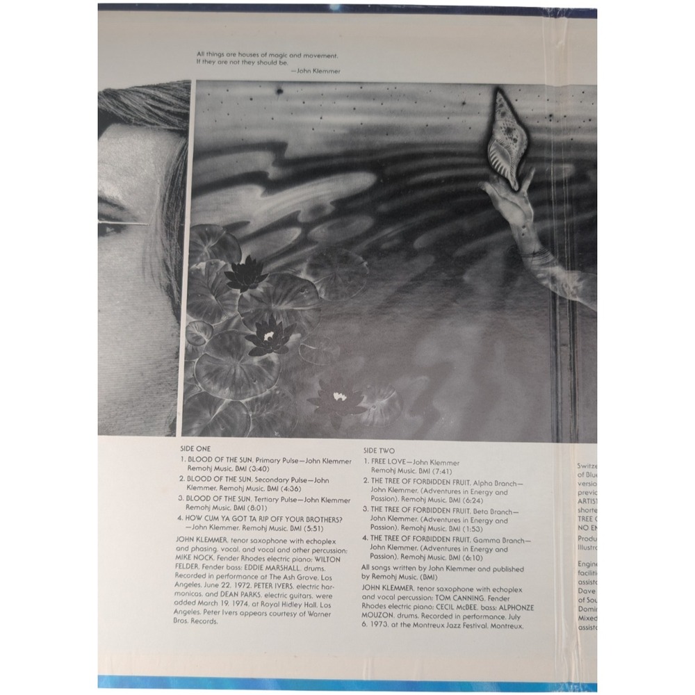 John Klemmer Magic and Movement LP (Quad) (1974 US) (AS-9269) (EX/VG) - Picture 4 of 14